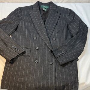 Lauren Ralph Lauren Women’s Pinstripe Blazer – Size 12